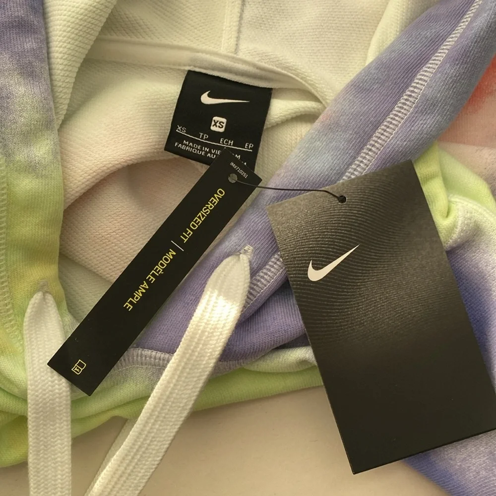 Nike Tie Dye Oversized Pullover Hoodie XS - Picture 5 of 5
